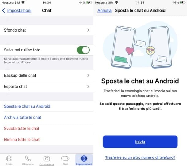 Transferir chats a Android — WhatsApp iOS