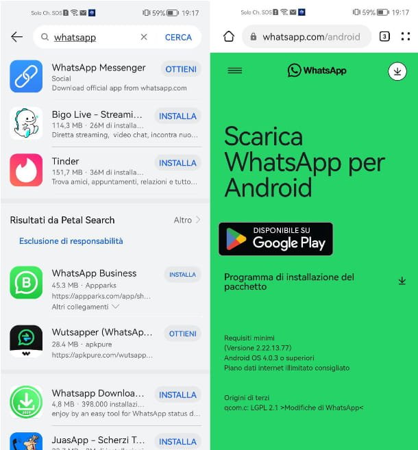 Cómo actualizar WhatsApp en Huawei