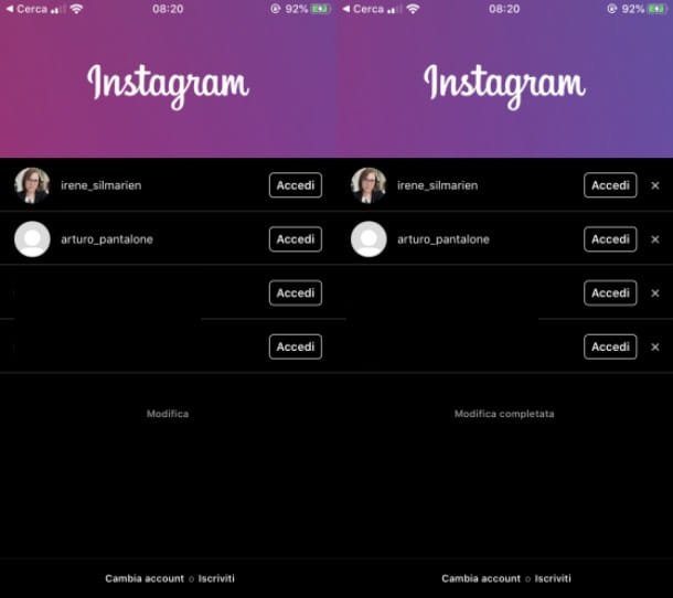 Cómo eliminar los datos de inicio de sesión de Instagram