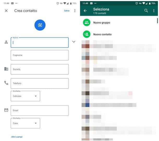 Cómo salvar personas en WhatsApp para Android