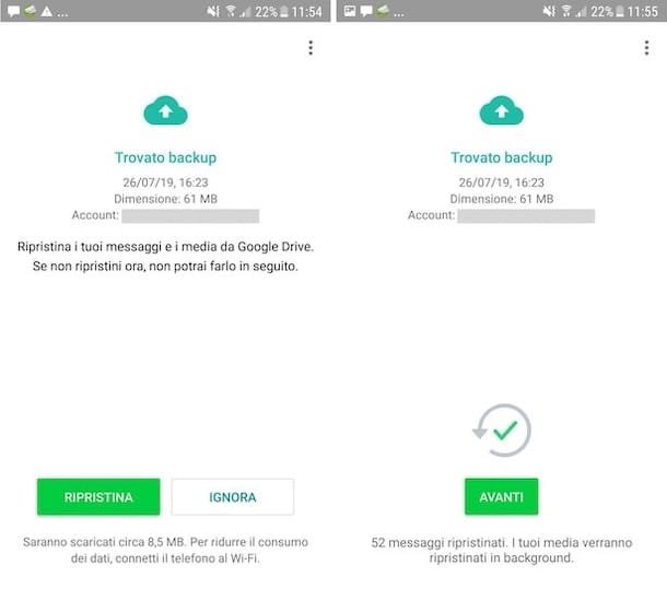 Recuperación de chat de WhatsApp Copia de seguridad de Google Drive