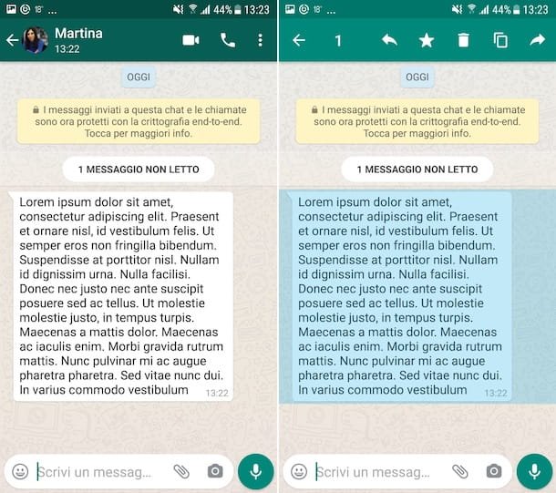 Copiar mensajes de WhatsApp en Android