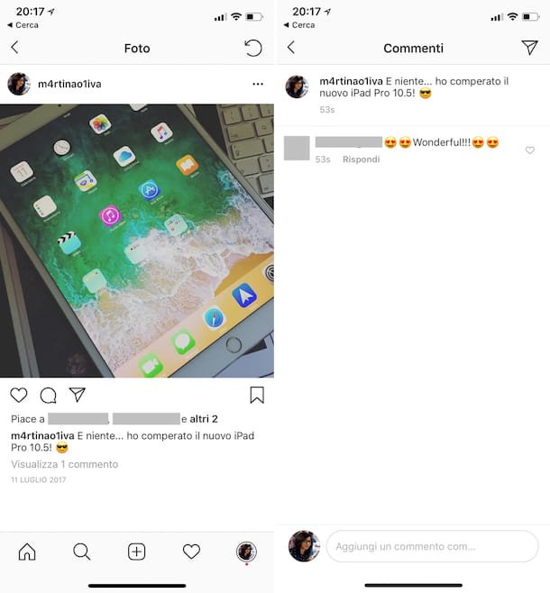 aplicación de comentarios de instagram
