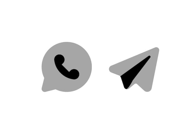 Iconos de WhatsApp y Telegram