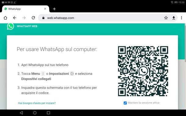 Código QR web de WhatsApp
