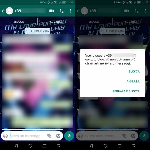Bloquear contacto de WhatsApp de Android