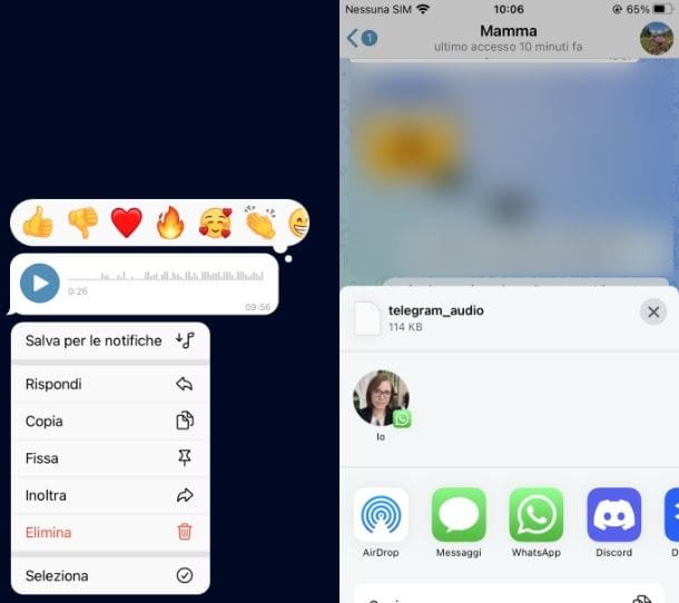 Cómo reenviar mensajes de voz de Telegram a WhatsApp