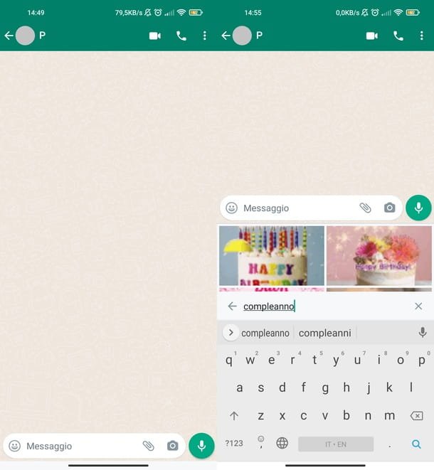 Enviar GIF en Android WhatsApp
