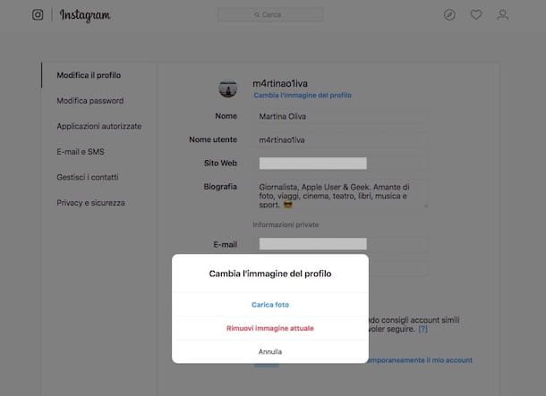 Cómo cambiar el perfil de Instagram desde la PC