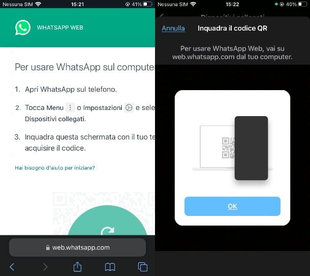 Cómo escanear el código QR de WhatsApp de un teléfono a otro