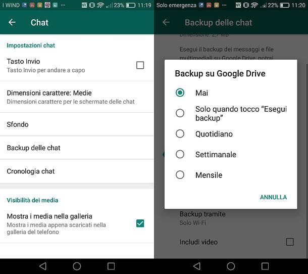 Cómo deshabilitar la copia de seguridad de WhatsApp en Android